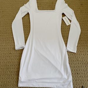 Urban Planet white long sleeve dress in a size small!